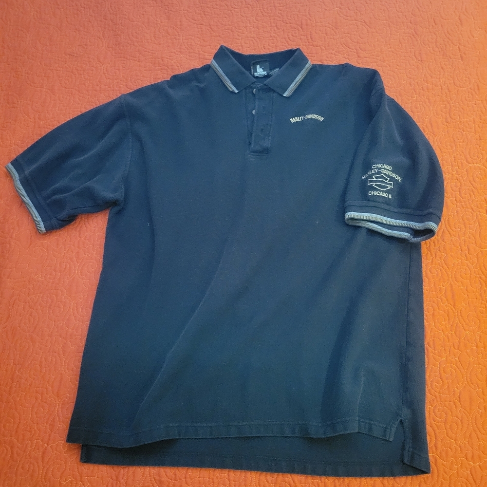 Harley-Davidson Black Polo Shirt Classic Style